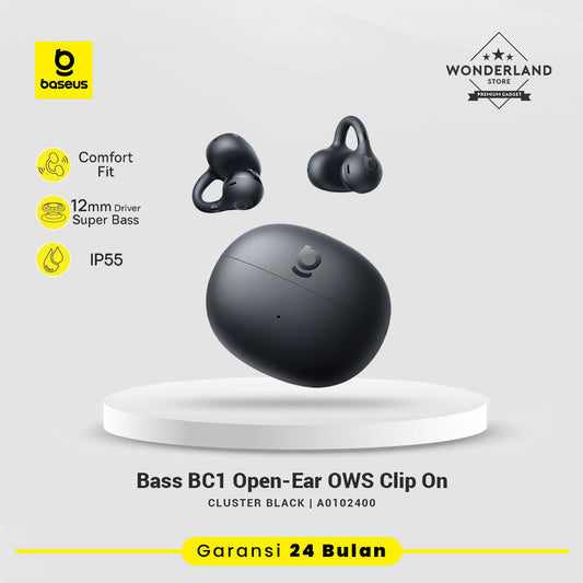 Baseus Bass BC1 OWS Ear-Clip Stereo 12MM Super Bass 4 Mic AI ENC IP55 BT6.0