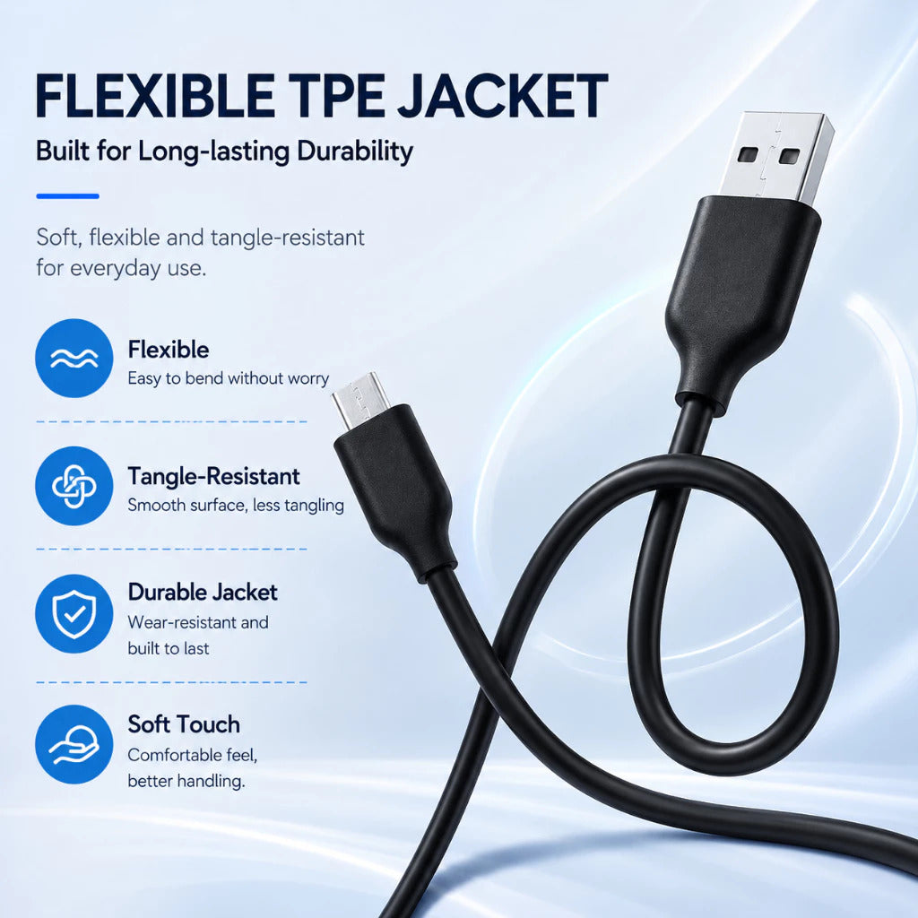 OnPrime Kabel Data Micro USB 1.5M 2A 18W Fast Charge Stone Series 43191