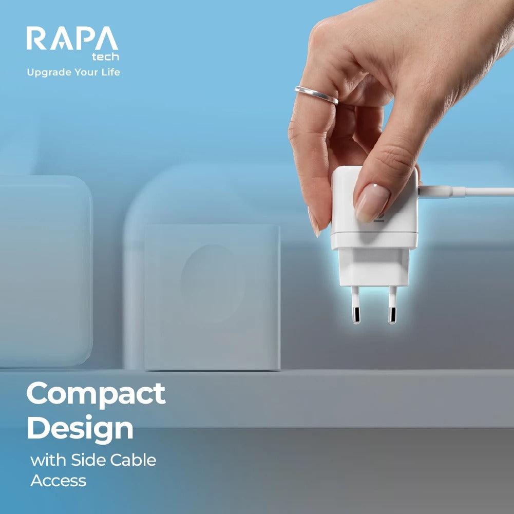 RAPAtech Power ION GaN 45W AVS PD 3.2 Protocol with Adaptive Power Display SFC PD PPS