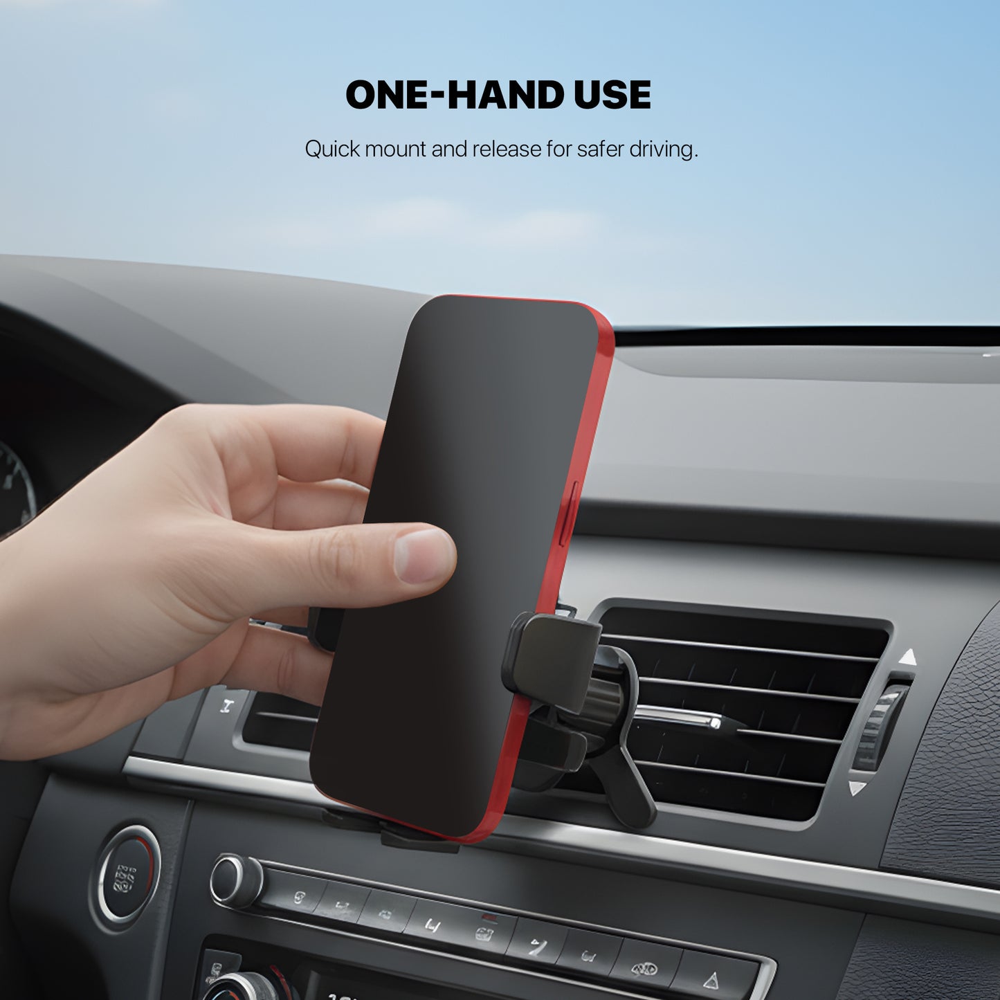 Fantech Car Phone Holder FCH04 AC Air Vent Mount Gravity Phone Holder Mobil Rotasi 360°
