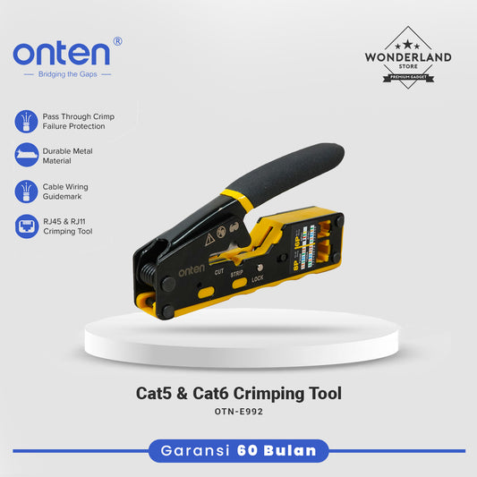 Onten Tang Crimping Tool LAN Network Cable Stripping RJ45 RJ 11 OTN-E992