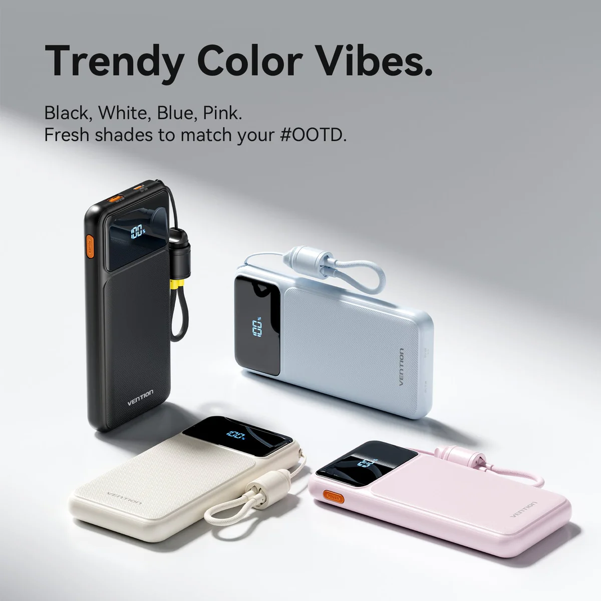 Vention CCC Powerbank Velo Series 22.5W USB-C+USB-A 10000mAh 20000mAh XGY-39 XGY-40