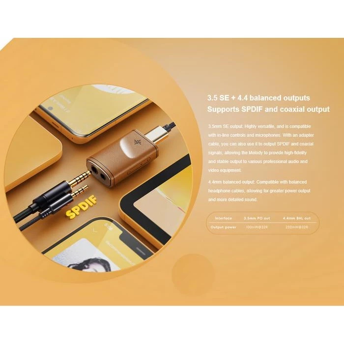 FiiO Snowsky Melody Dual CS43131 Portable Dongle DAC & Headphone amplifier