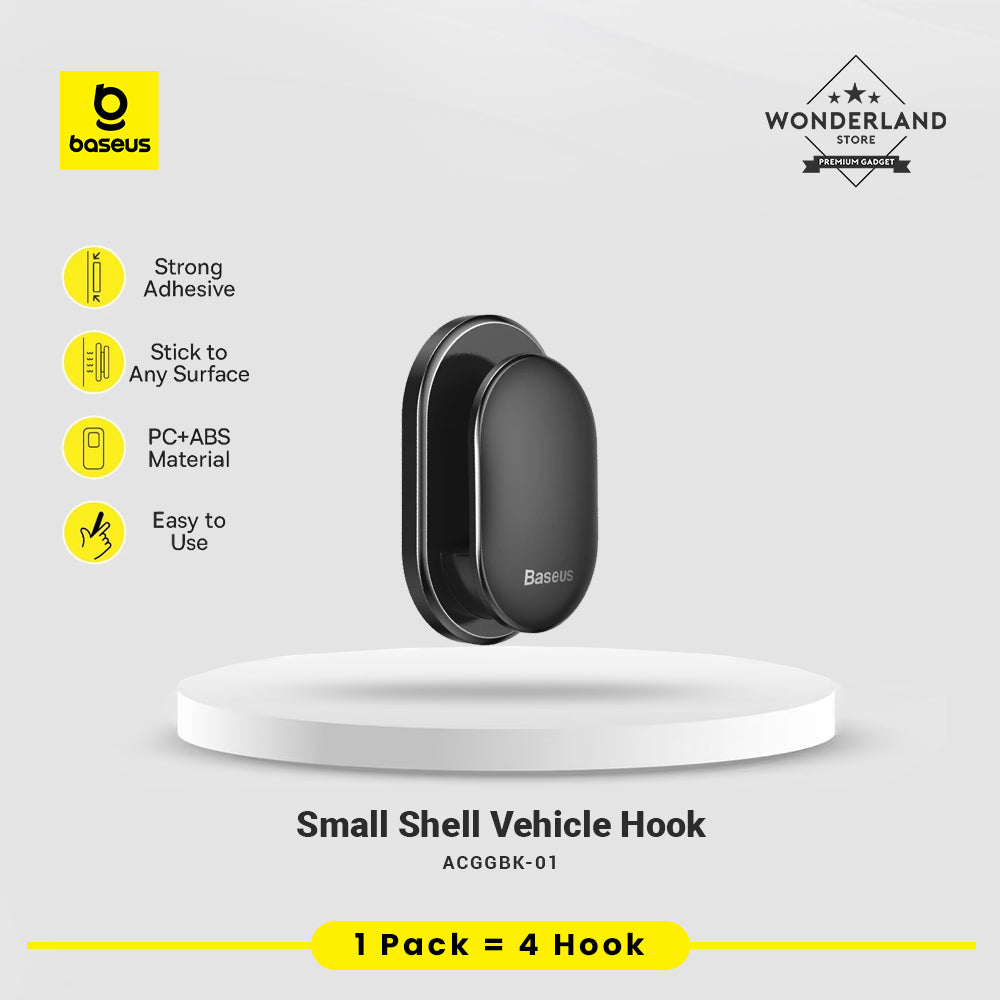 Baseus Small Shell Vehicle Hook Dapur Gantungan DInding ACGGBK-01