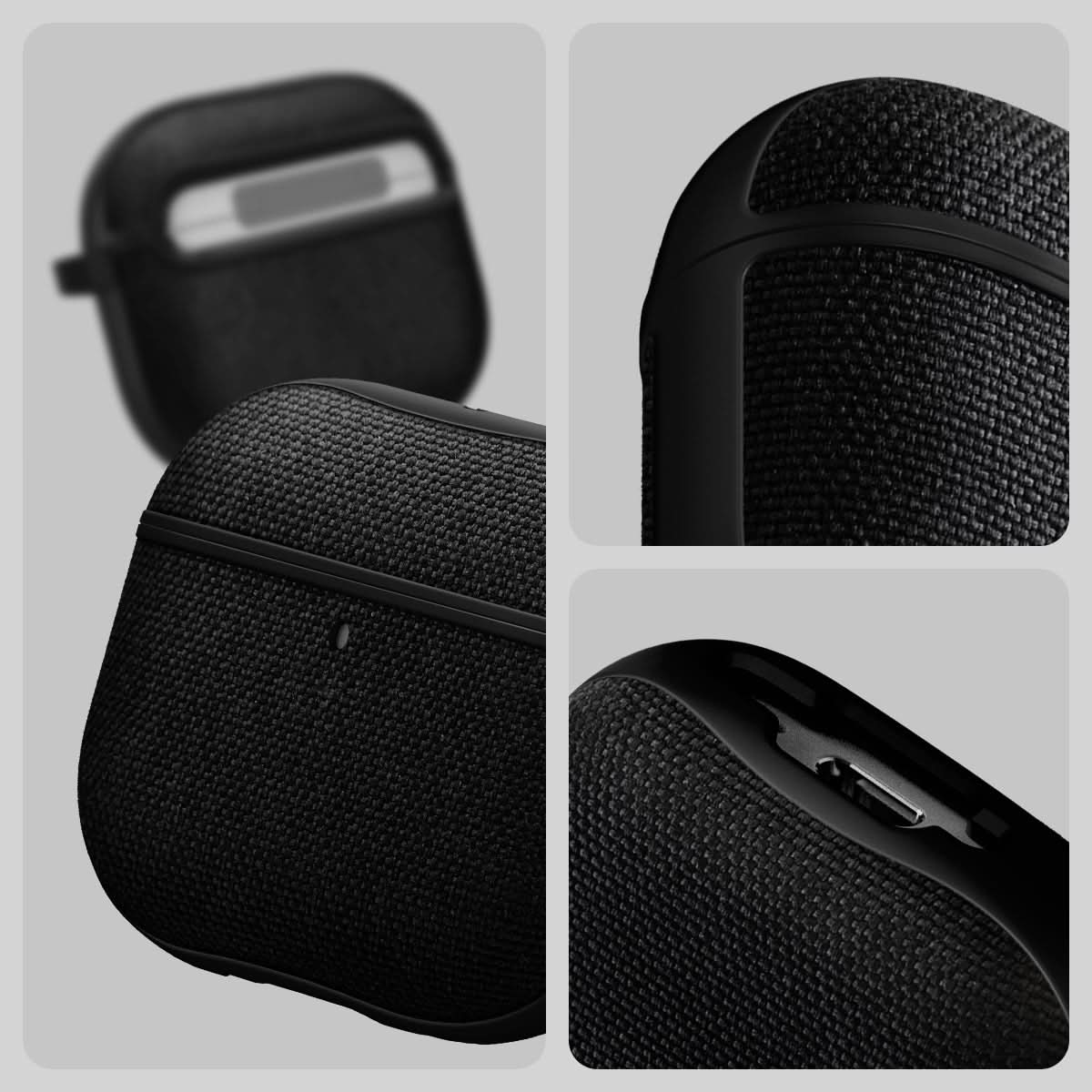 Spigen Case Airpods Gen 4 Spigen Urban Fit Hardcase Cover Fabric Anti Crack Shock Slip Casing