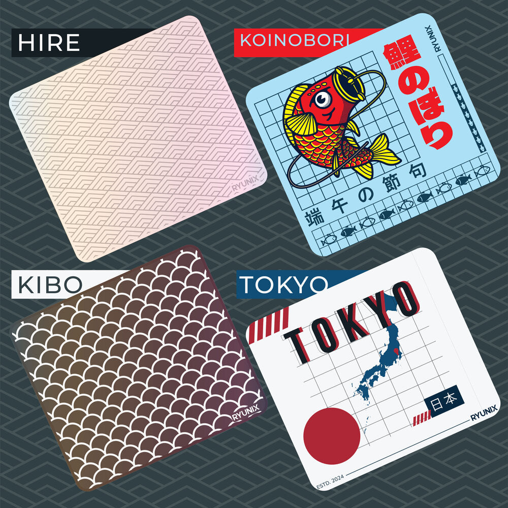 Sades Ryunix J-Series Hire / Kibo / Koinobori / Tokyo Fabric Cloth Seamless Mousepad Gaming Deskmat
