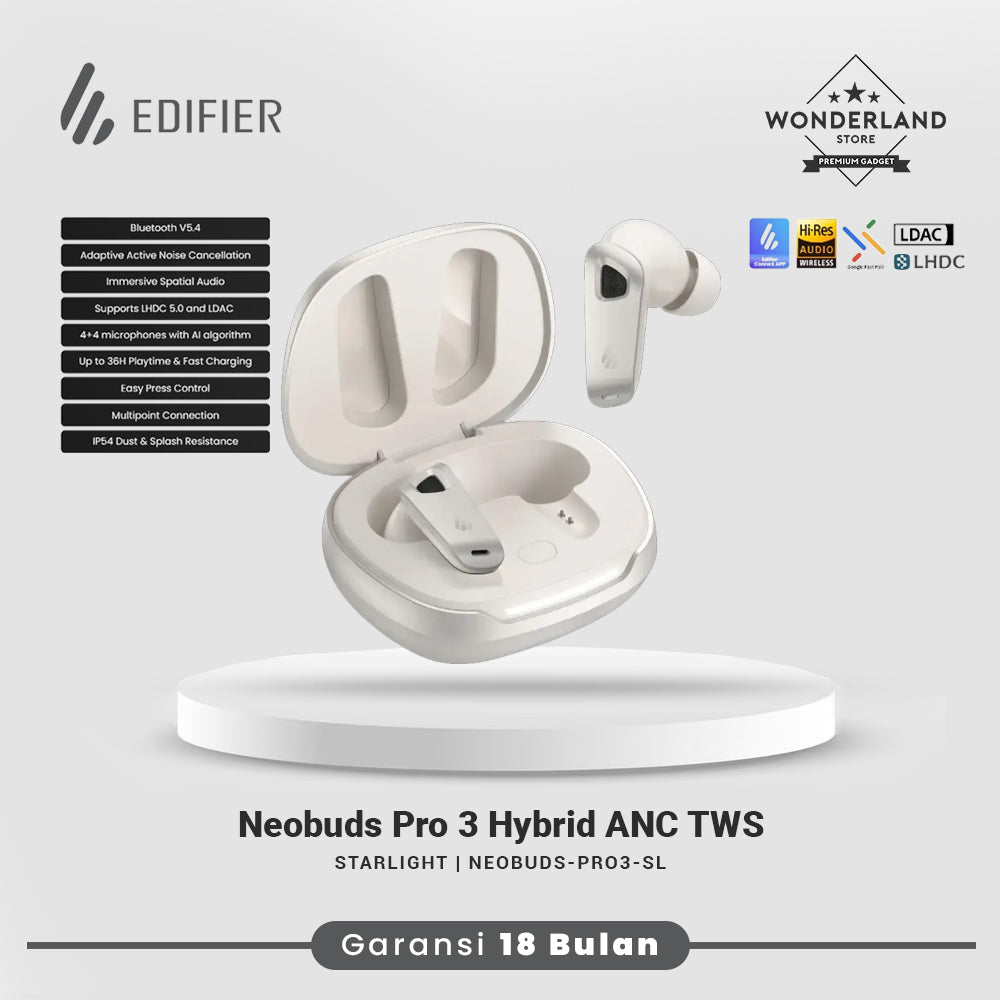 Edifier NeoBuds Pro 3 ANC LDAC SBC TWS Bluetooth Earbuds IP54 Lossless Audio