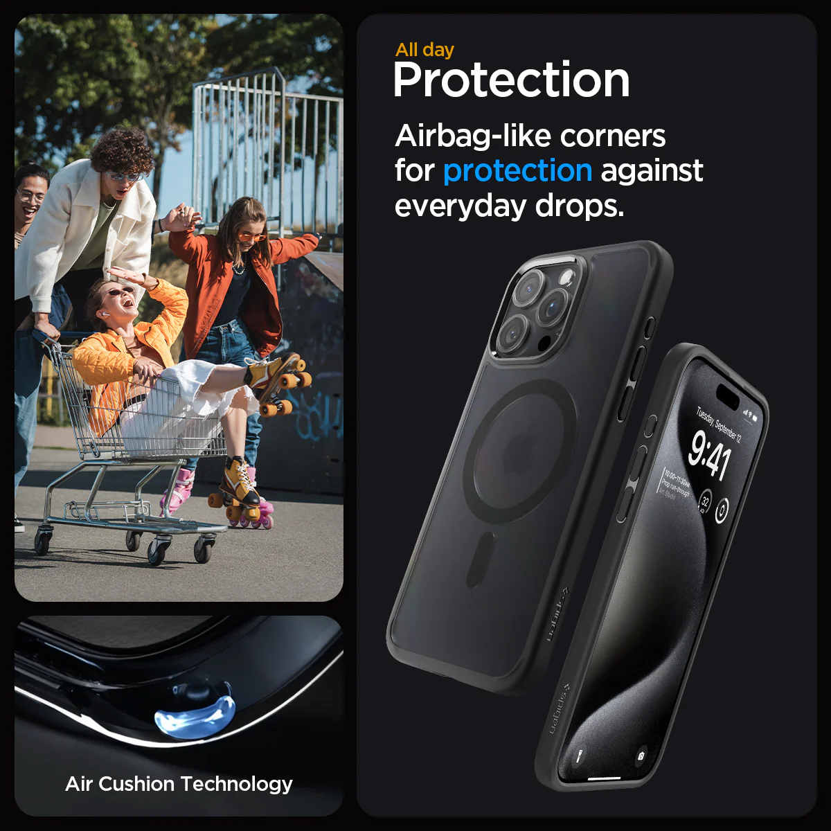 Spigen Case for iPhone 15 Series Spigen Ultra Hybrid MagFit MagSafe Anti Shock 15 Pro Max