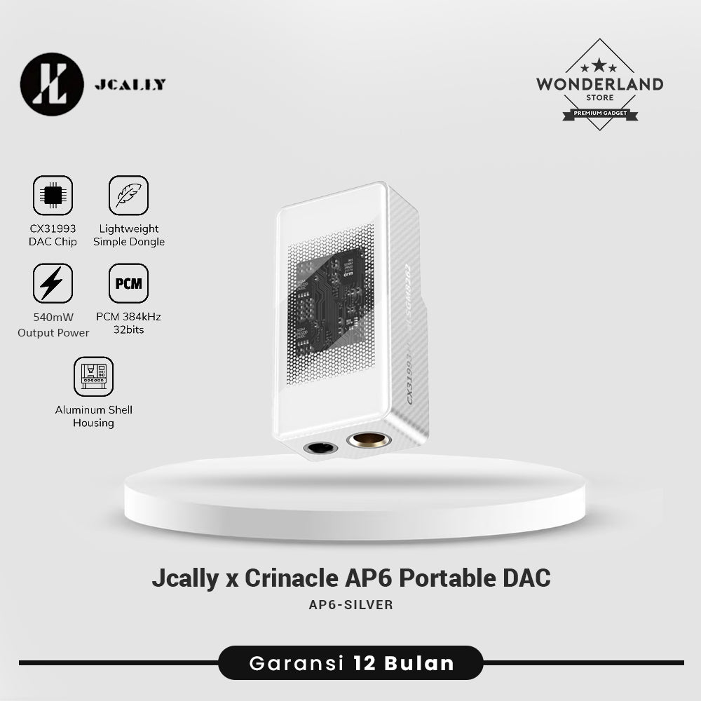 Jcally × Crinacle AP6 Portable DAC Amplifier Jack 3.5mm Balanced 4.4mm
