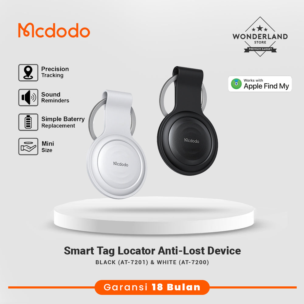Mcdodo Smart Tag Locator Apple Air Tag Bluetooth iOS MFi Support Only Smart Tracker Pelacak Lokasi GPS