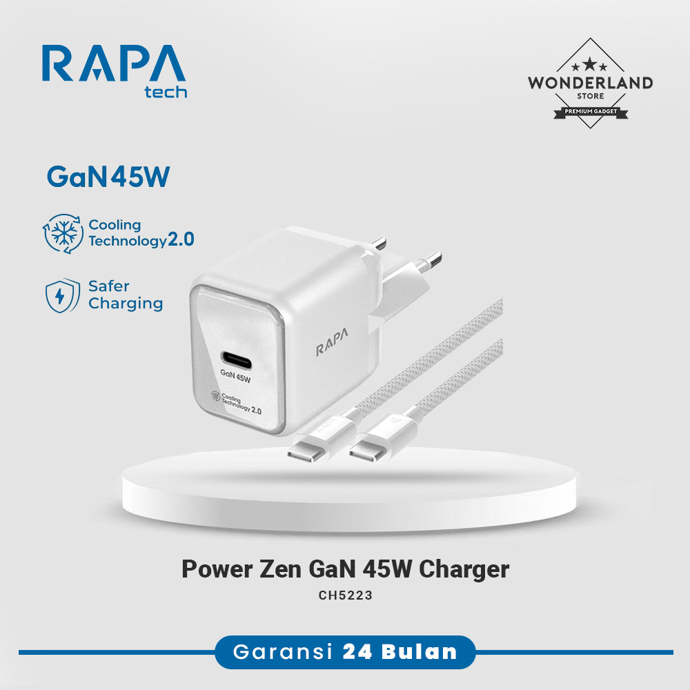 RAPAtech Power Zen 35W 45W Charger Set iPhone 16 17 Series with Ice Cooling2.0 Technology