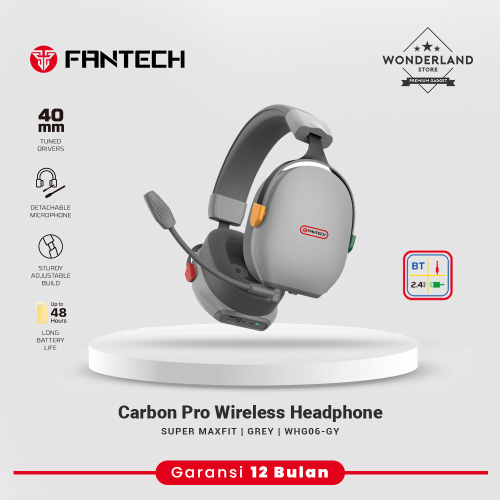 Fantech Super Max Fit Carbon Pro WHG06 Quad Connections Headset Headphone Wireless 2.4Ghz Bluetooth
