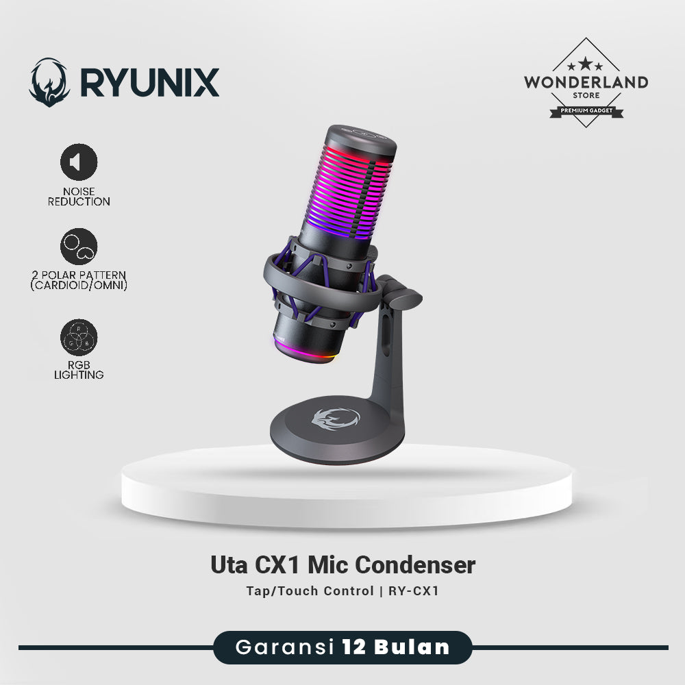Sades Ryunix Uta CX1 / CX-1 Noise Reduction Mic Condenser Gaming Microphone Gogo XC1 Boom Arm