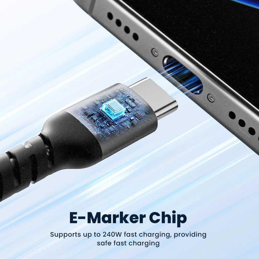 Sharge Kabel USB-C to C 240W PD3.1 PPS PPS2.0 SFC Nylon Braided