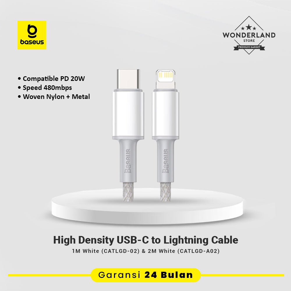 Baseus High Density USB-C to Lightning 20W Cable Woven Nylon Braided CATLGD