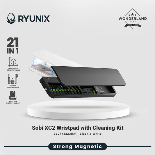 Sades Ryunix Wristpad Sobi CX2 Wristpad for Gaming Keyboard with Universal Cleaning Kit 21in1