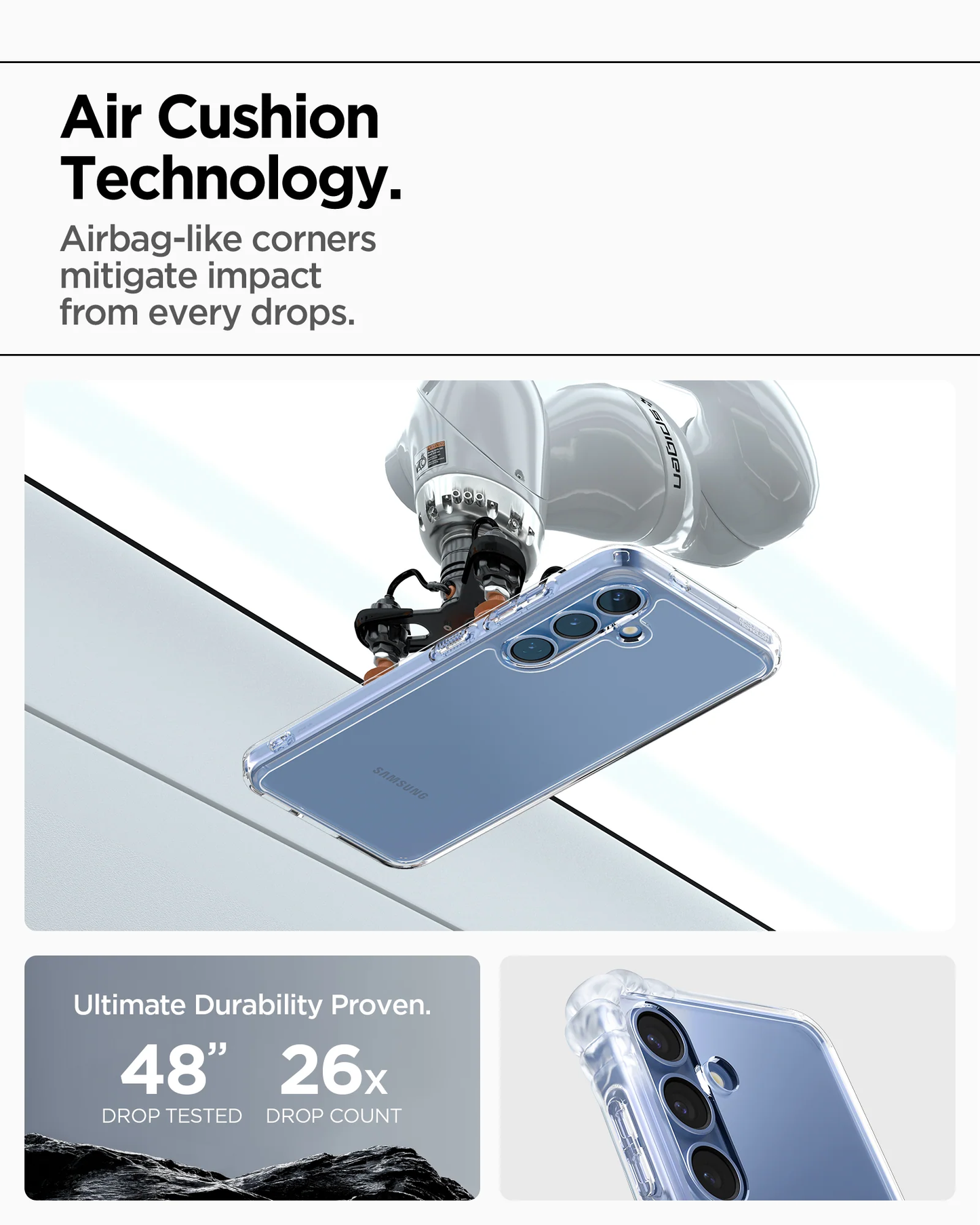 Case Samsung Galaxy S25 Ultra Plus Spigen Ultra Hybrid MagFit Anti Shock Crack Clear Casing