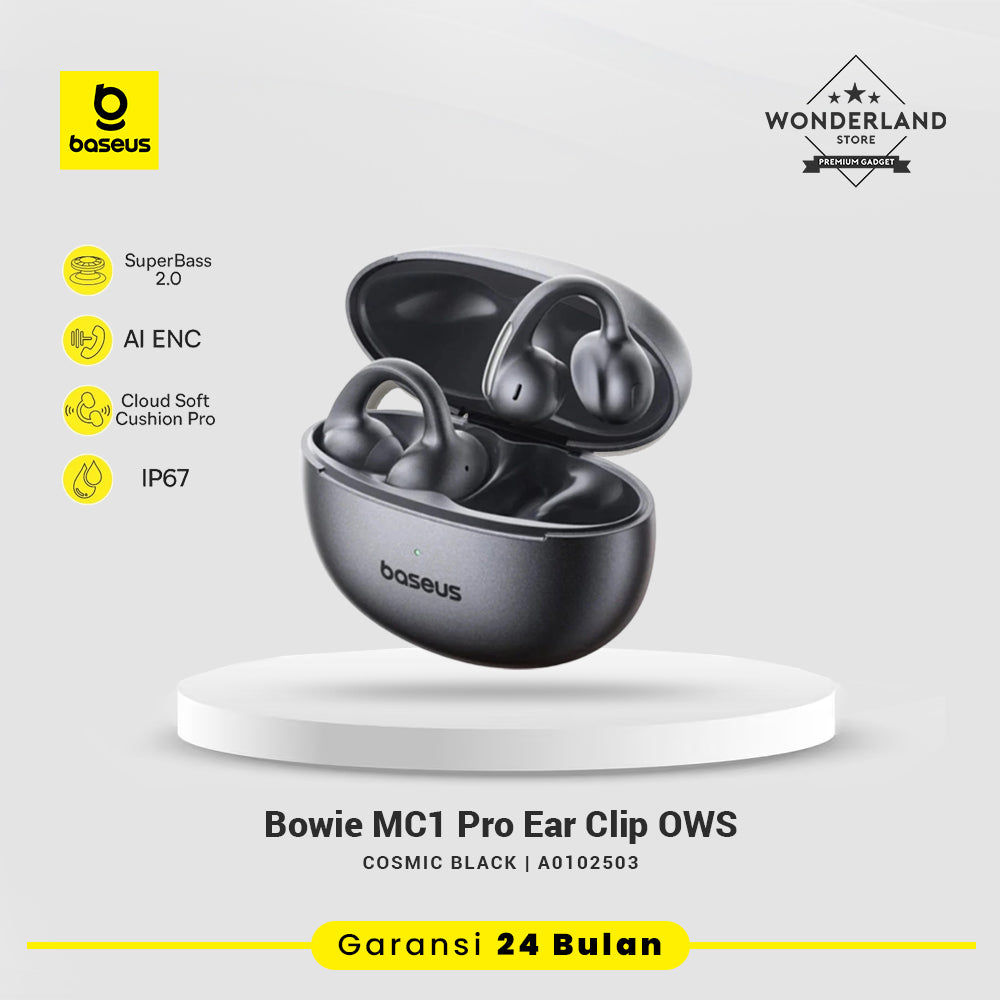 Baseus Bowie MC1 Pro Open-Ear True Wireless Earbuds Hi-Res Super Bass Earphone Clip
