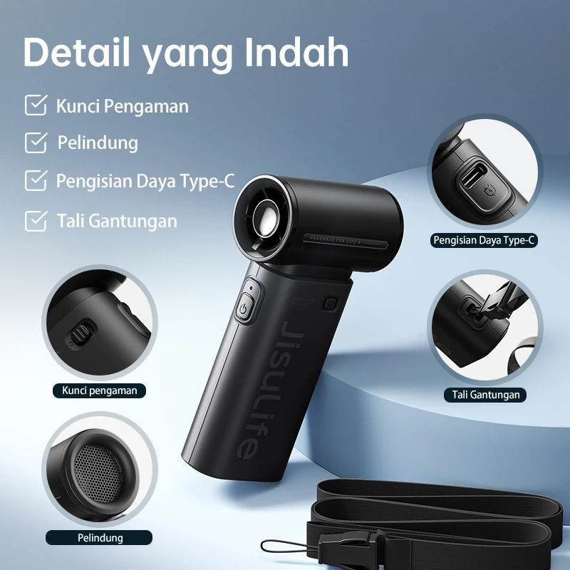 Jisulife Life9 Handheld Fan 5000mAh / 3600mAh - JISULIFE Hand Fan LIFE 9 5000mAh