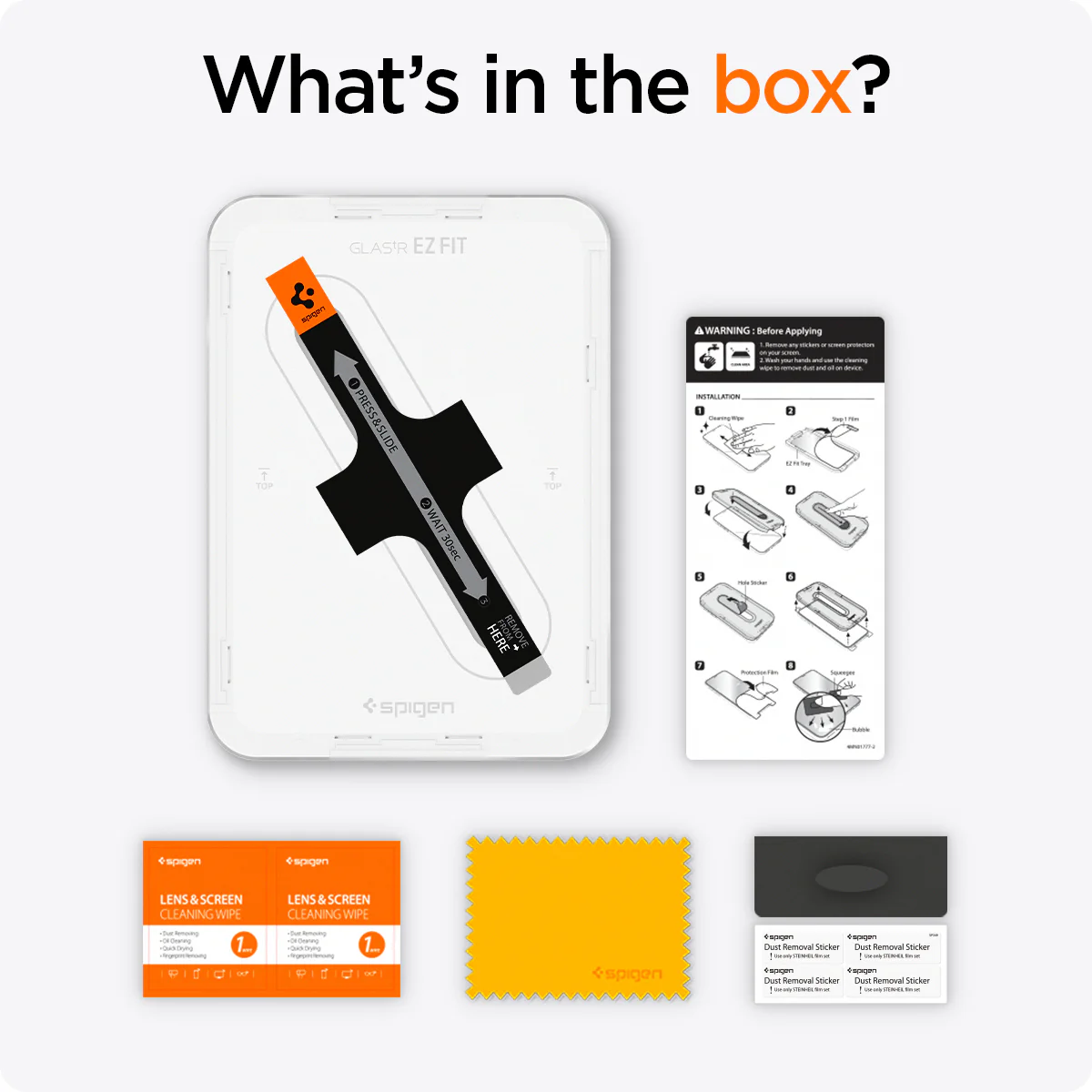 Spigen Tempered Glass iPad Mini 7/6 8.3 inch 2024 Spigen Glas tR SLIM Clear HD Anti Gores Screen Protector