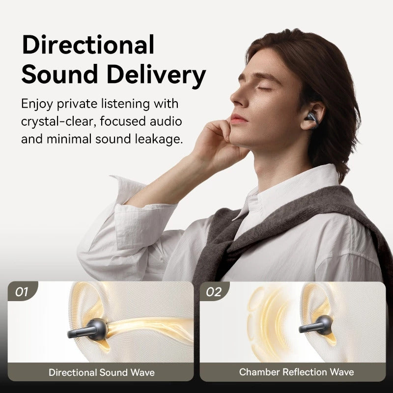 Baseus Bowie MC1 Pro Open-Ear True Wireless Earbuds Hi-Res Super Bass Earphone Clip