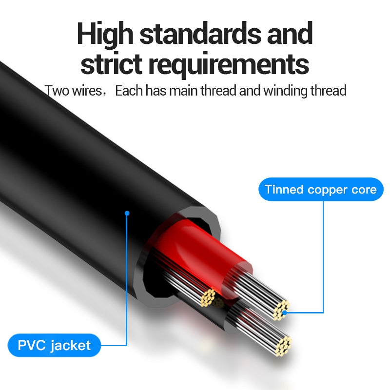 Vention Kabel AUX Splitter 3.5mm Male to Dual 6.5mm Male Jack Audio Cable 1M 2M 3M 5M - BAC