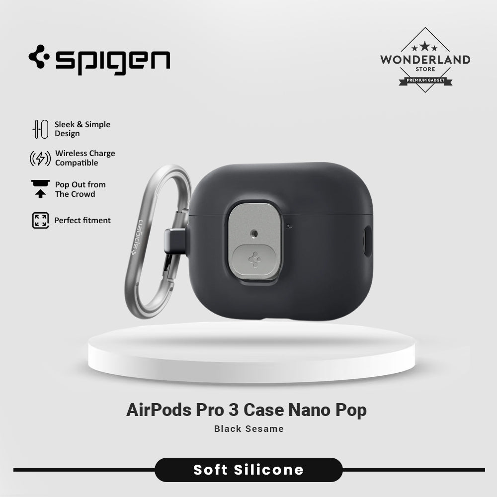 Case for AirPods Pro 3 Spigen Nano Pop Airpods Pro 3 Silicone Cover Shockproof Protective Casing