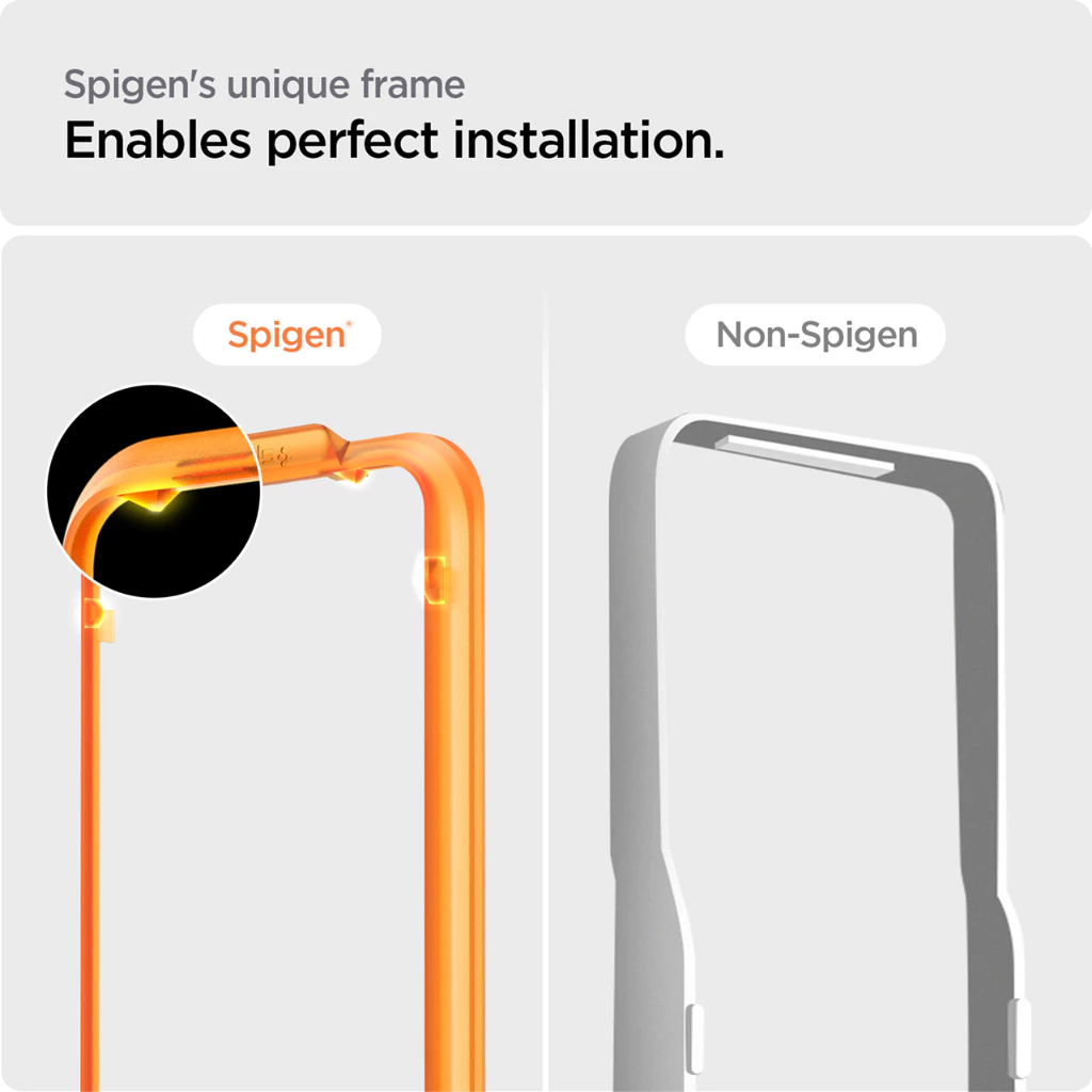 SPIGEN Tempered Glass iPhone 15 Pro Max Plus Glas tR Alignmaster Full Clear Anti Gores Protector