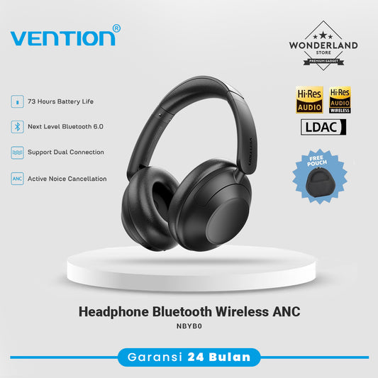 Vention Headphone Bluetooth Wireless On-Ear Noise-Cancelling Headphones Echo Clarity LH01 ANC - NBY