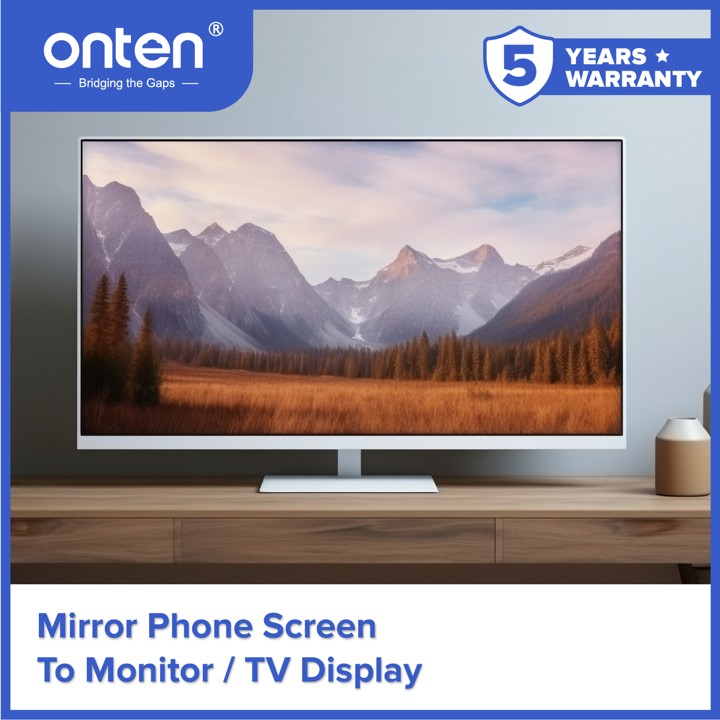Onten Converter USB-C to HDMI 4K @30Hz Resolution Multi Device Compabillity OTN-UC931