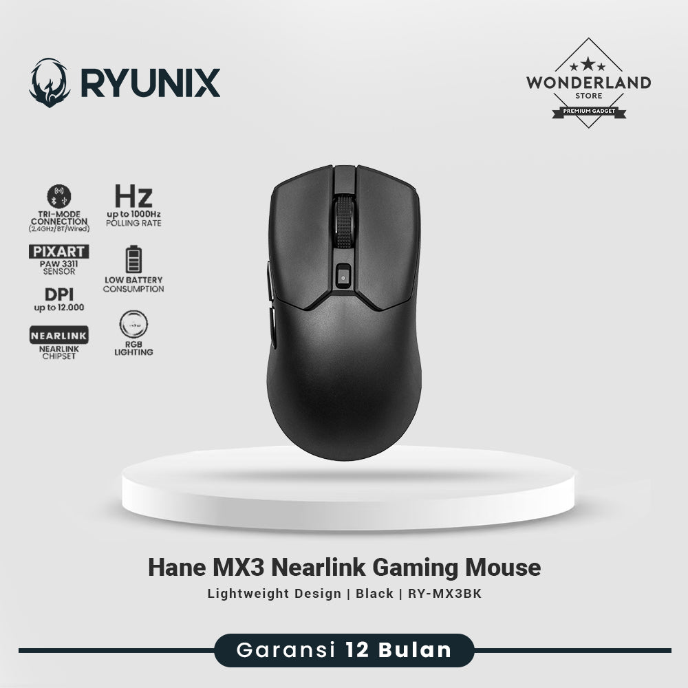Sades Ryunix Hane MX3 Mouse Gaming Nearlink Lightweight Tri-Mode Connection