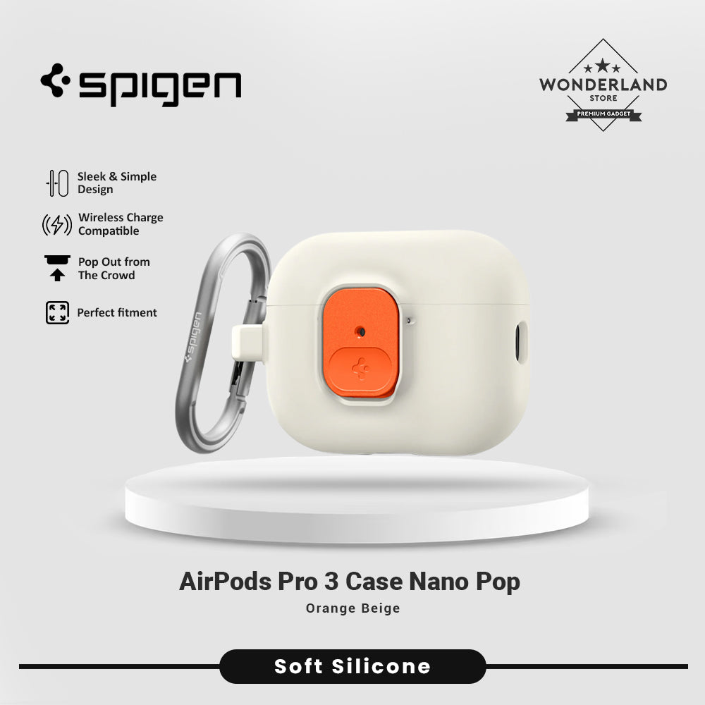 Case for AirPods Pro 3 Spigen Nano Pop Airpods Pro 3 Silicone Cover Shockproof Protective Casing