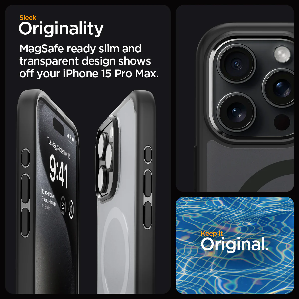 Spigen Case for iPhone 15 Series Spigen Ultra Hybrid MagFit MagSafe Anti Shock 15 Pro Max