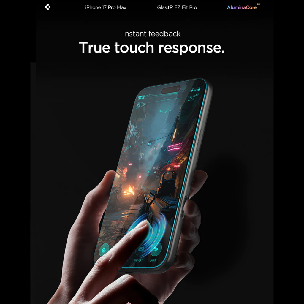 Spigen Tempered Glass for iPhone 17 Pro Max Air Spigen GlastR EZ Fit Pro HD with Tray Clear Privacy