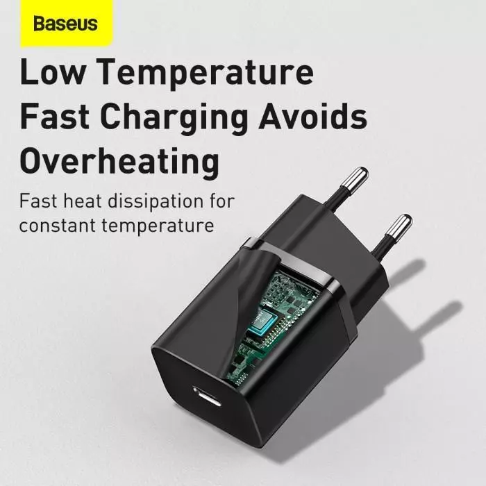 Baseus Super Si 30W USB-C EU Adaptor USB-C PD PPS Quick Charge