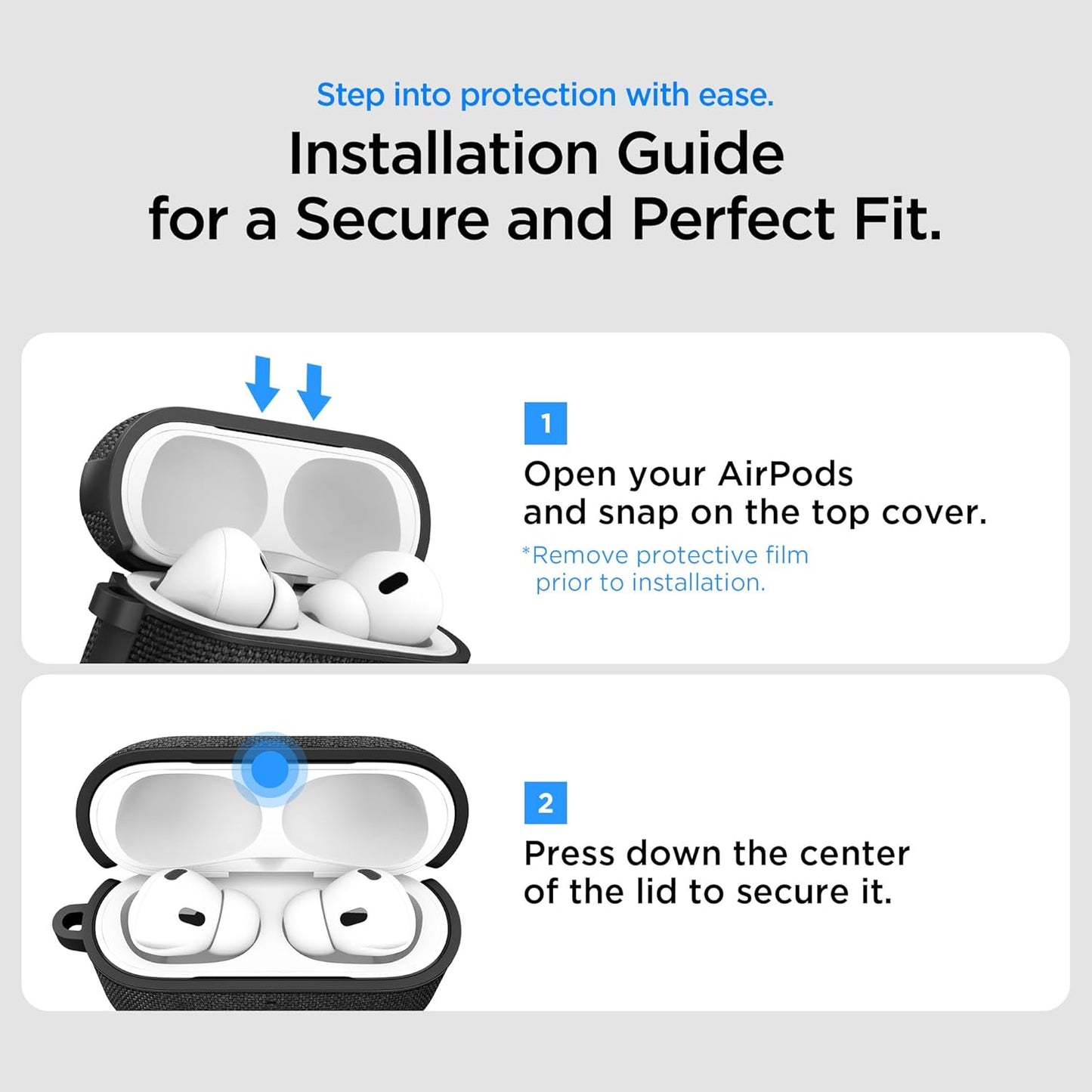 Spigen Case For AirPods Pro 3 Spigen Urban Fit Hard Cover Fabric Hook Anti Crack Slim Casing