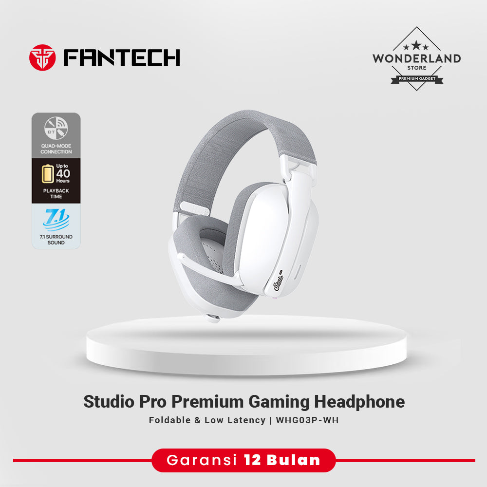 Fantech Studio Pro WHG03P Virtual 7.1 Headset Gaming Wireless Bluetooth