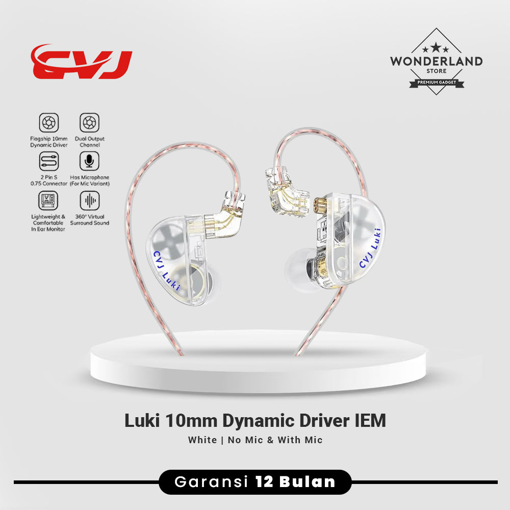 CVJ Luki 10mm Dynamic Driver In Ear Monitor Earphone With Microphone