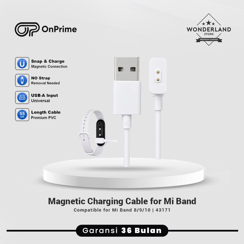 OnPrime Kabel Magnetic Mi Band 8 9 10 Stone Series Magnetic Charging 43171
