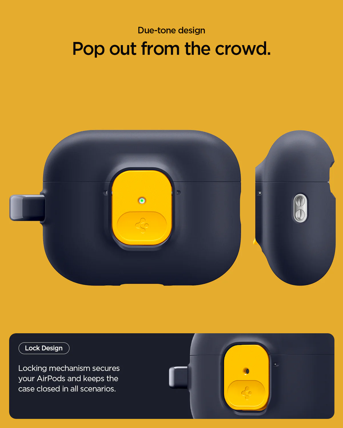 Case for AirPods Pro 3 Spigen Nano Pop Airpods Pro 3 Silicone Cover Shockproof Protective Casing