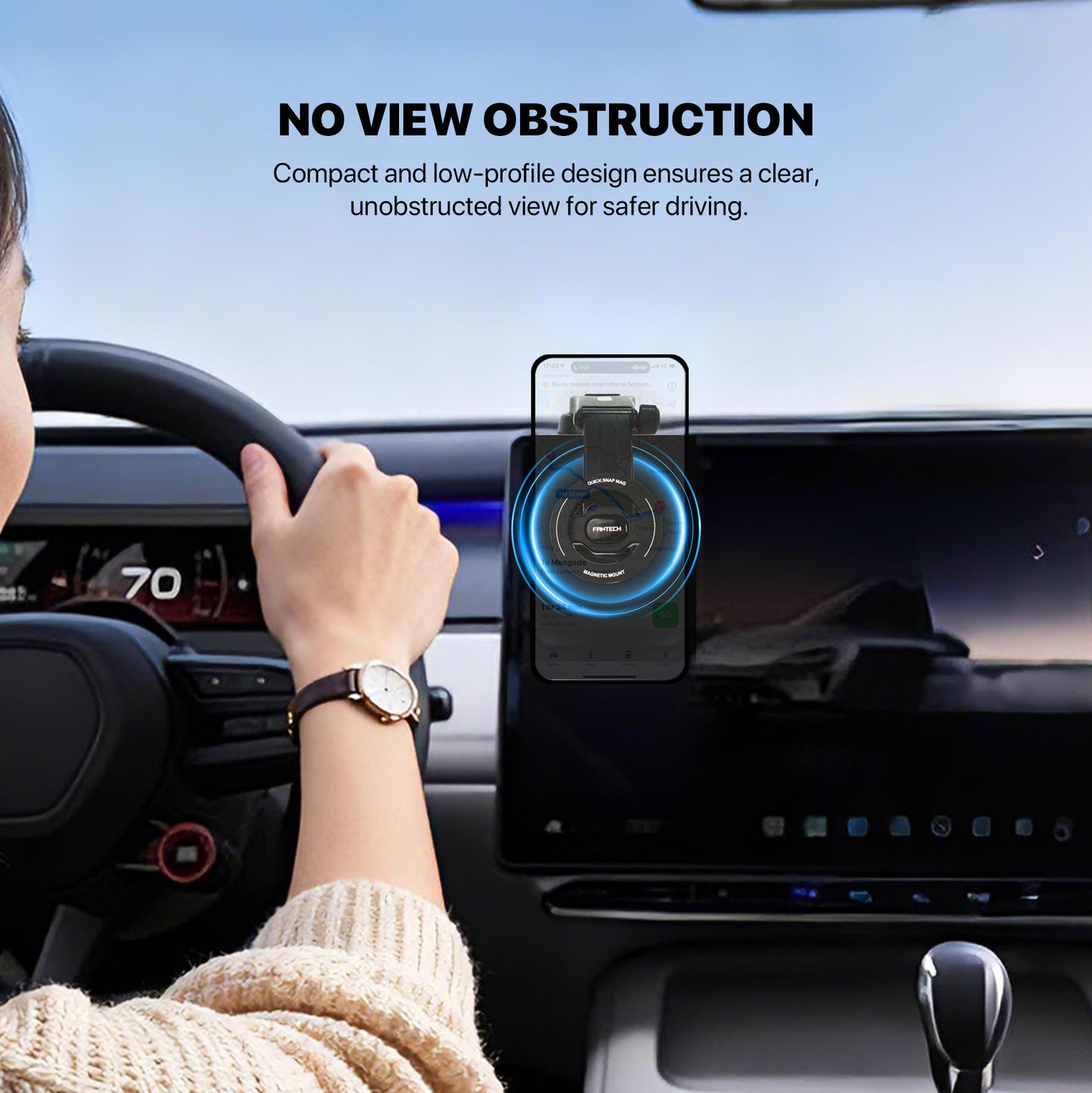 Fantech Car Phone Holder Magnetic Mount 360° Universal Rotation FCH02