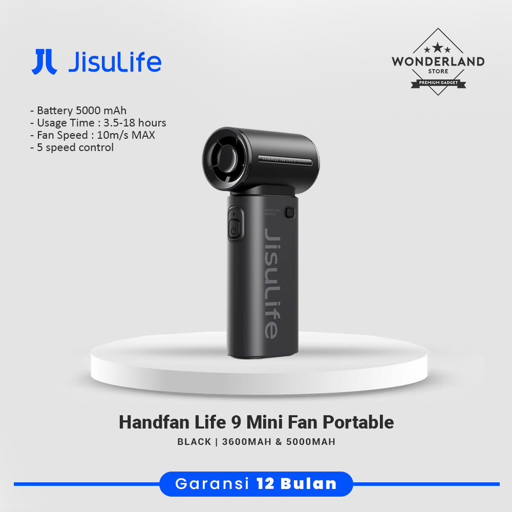 Jisulife Life9 Handheld Fan 5000mAh / 3600mAh - JISULIFE Hand Fan LIFE 9 5000mAh
