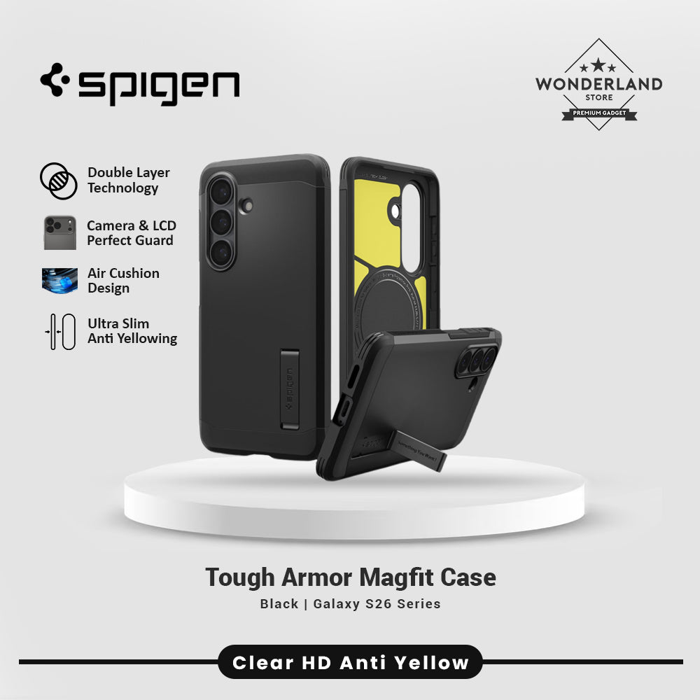 Spigen Case S26 Ultra Plus Tough Armor MagFit Kickstand Anti Shock Dual Layer Casing