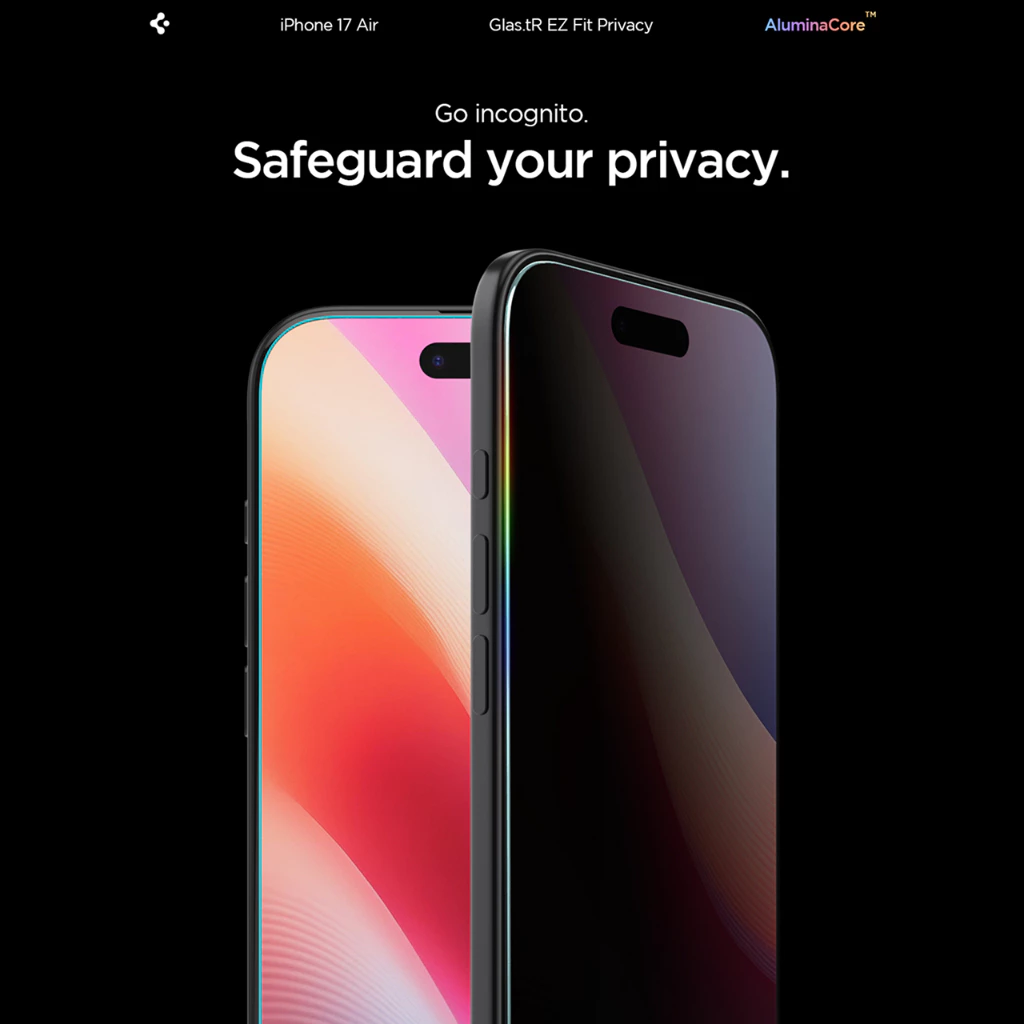 Spigen Tempered Glass for iPhone 17 Pro Max Air Spigen GlastR EZ Fit Pro HD with Tray Clear Privacy