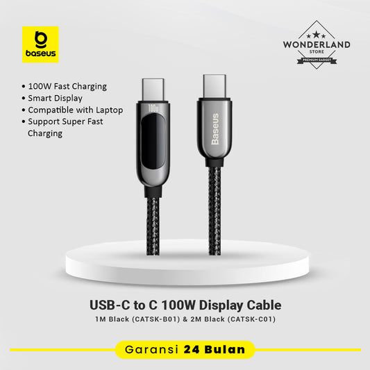 Baseus Display Cable USB-C to C 100W Fast Charging PD PPS LED Display