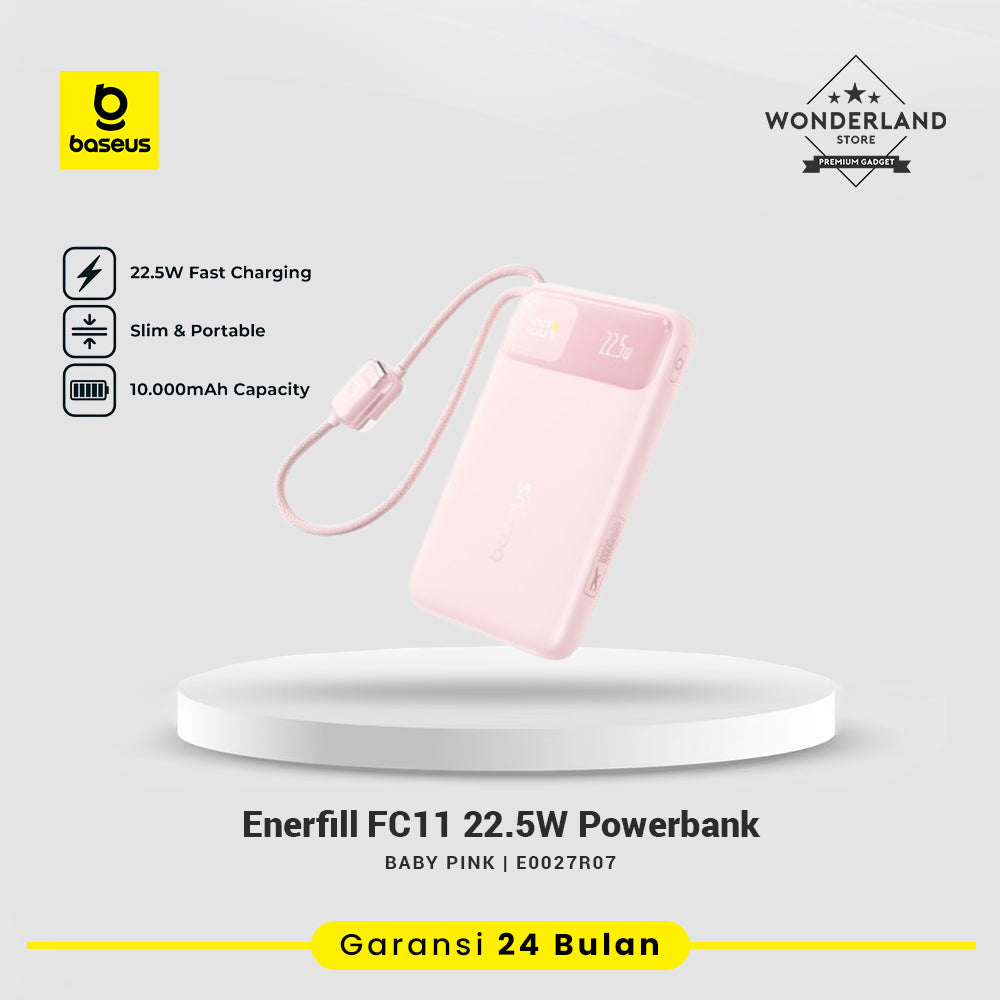 Baseus EnerFill FC11 22.5W 10000mAh Fast Charging PowerBank with Digital Display Built-in Cables