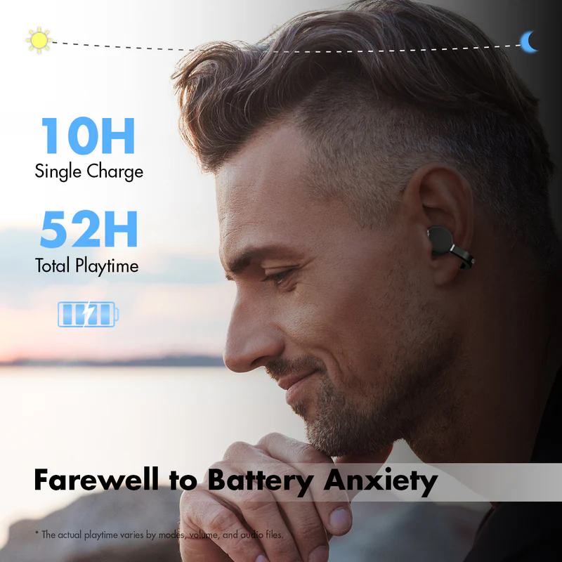 Roseselsa Openfree Clip TWS Bluetooth Earbuds Open Ear Sport Earphone LDAC LDHC HiFi Sound