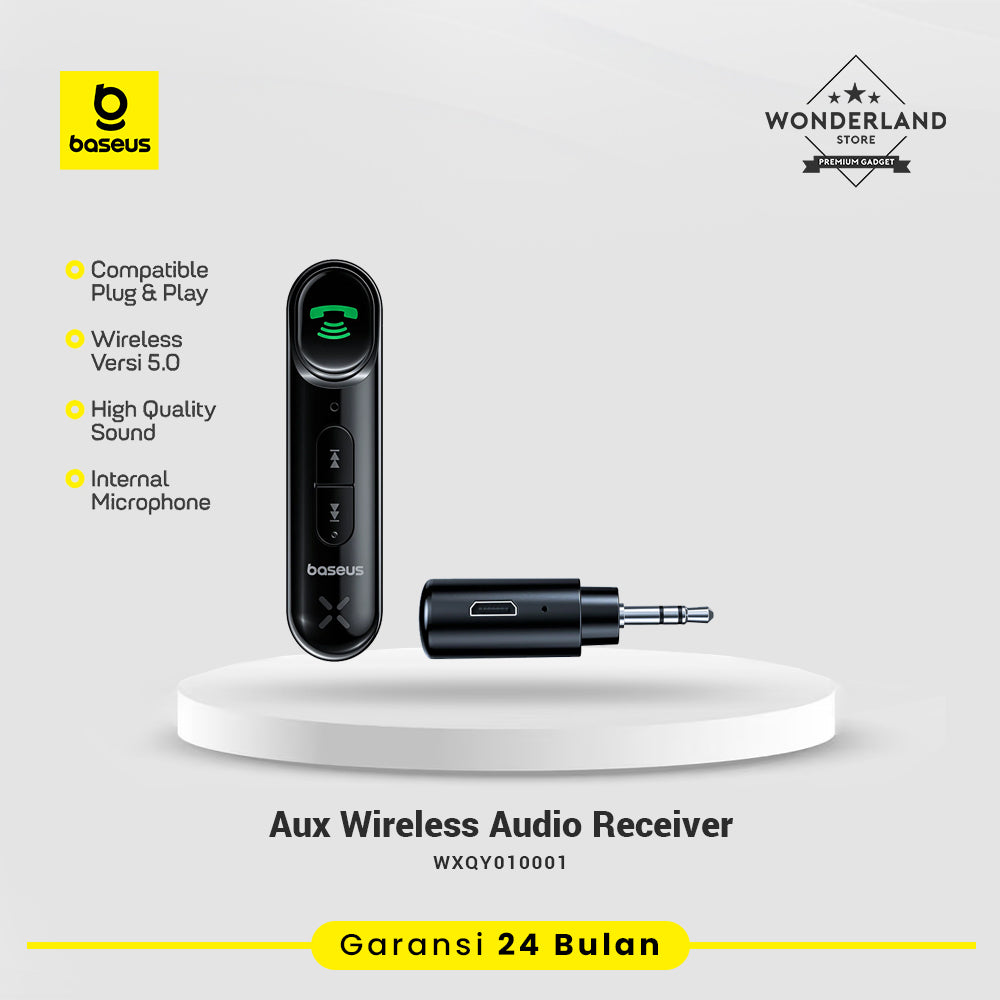 Baseus Adapter BSBA-02 AUX Wireless Audio Receiver Hifi Audio Range 10M
