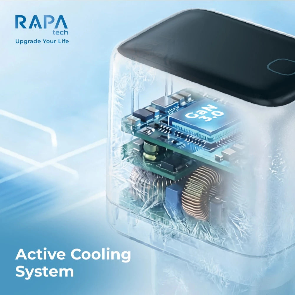 RAPAtech Power ION GaN 45W AVS PD 3.2 Protocol with Adaptive Power Display SFC PD PPS