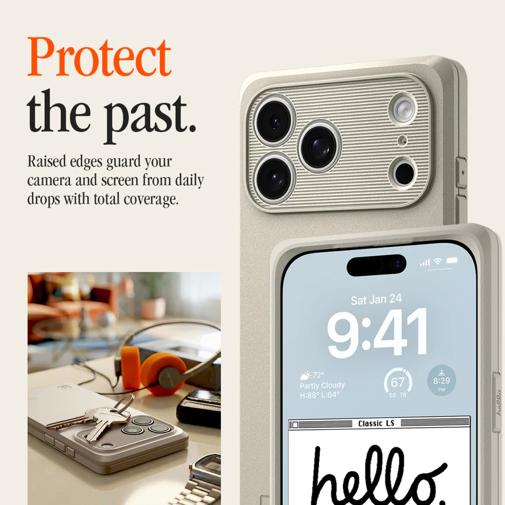 Spigen Case for iPhone 17 Pro / 17 Pro Max Classic LS Retro Design Magsafe Camera Control Anti Shock Casing